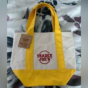 Yellow Mini Tote Trader Joe’s